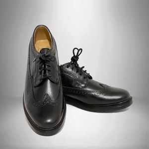Frye 'James' Black Leather Wingtip Oxfords Size 8 MSRP $268